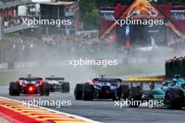 Alexander Albon (THA) Williams Racing FW45 and Logan Sargeant (USA) Williams Racing FW45. 29.07.2023. Formula 1 World Championship, Rd 13, Belgian Grand Prix, Spa Francorchamps, Belgium, Sprint Day.