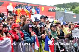 Alpine F1 Team fans at the FanZone Stage. 29.07.2023. Formula 1 World Championship, Rd 13, Belgian Grand Prix, Spa Francorchamps, Belgium, Sprint Day.