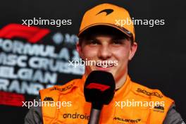 Second placed Oscar Piastri (AUS) McLaren in Sprint parc ferme. 29.07.2023. Formula 1 World Championship, Rd 13, Belgian Grand Prix, Spa Francorchamps, Belgium, Sprint Day.