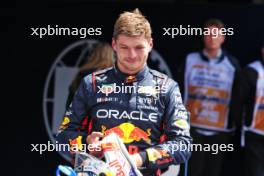 Max Verstappen (NLD) Red Bull Racing, first position, in Sprint Qualifying parc ferme. 29.07.2023. Formula 1 World Championship, Rd 13, Belgian Grand Prix, Spa Francorchamps, Belgium, Sprint Day.