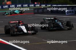 Daniel Ricciardo (AUS) AlphaTauri AT04 and George Russell (GBR) Mercedes AMG F1 W14 battle for position. 29.07.2023. Formula 1 World Championship, Rd 13, Belgian Grand Prix, Spa Francorchamps, Belgium, Sprint Day.