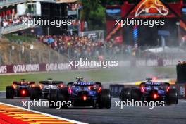 Logan Sargeant (USA) Williams Racing FW45 and Alexander Albon (THA) Williams Racing FW45. 29.07.2023. Formula 1 World Championship, Rd 13, Belgian Grand Prix, Spa Francorchamps, Belgium, Sprint Day.