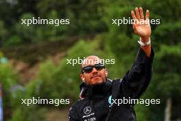 Lewis Hamilton (GBR) Mercedes AMG F1 on the drivers' parade. 30.07.2023. Formula 1 World Championship, Rd 13, Belgian Grand Prix, Spa Francorchamps, Belgium, Race Day.