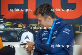 Alexander Albon (THA) Williams Racing in the FIA Press Conference. 27.07.2023. Formula 1 World Championship, Rd 13, Belgian Grand Prix, Spa Francorchamps, Belgium, Preparation Day.