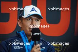 Alexander Albon (THA) Williams Racing in the FIA Press Conference. 27.07.2023. Formula 1 World Championship, Rd 13, Belgian Grand Prix, Spa Francorchamps, Belgium, Preparation Day.