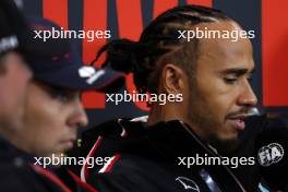 Lewis Hamilton (GBR) Mercedes AMG F1 in the FIA Press Conference. 27.07.2023. Formula 1 World Championship, Rd 13, Belgian Grand Prix, Spa Francorchamps, Belgium, Preparation Day.