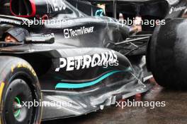 Mercedes AMG F1 W14 sidepod. 27.07.2023. Formula 1 World Championship, Rd 13, Belgian Grand Prix, Spa Francorchamps, Belgium, Preparation Day.