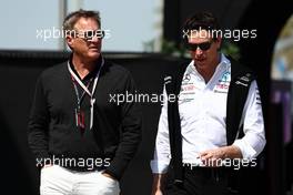 (L to R): Tom Garfinkel (USA) Miami GP Promotor with Toto Wolff (GER) Mercedes AMG F1 Shareholder and Executive Director. 03.03.2023. Formula 1 World Championship, Rd 1, Bahrain Grand Prix, Sakhir, Bahrain, Practice Day