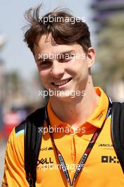 Oscar Piastri (AUS) McLaren. 03.03.2023. Formula 1 World Championship, Rd 1, Bahrain Grand Prix, Sakhir, Bahrain, Practice Day