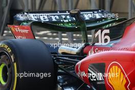 Charles Leclerc (MON) Ferrari SF-23 rear wing. 03.03.2023. Formula 1 World Championship, Rd 1, Bahrain Grand Prix, Sakhir, Bahrain, Practice Day