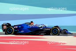 Alexander Albon (THA) Williams Racing FW45. 03.03.2023. Formula 1 World Championship, Rd 1, Bahrain Grand Prix, Sakhir, Bahrain, Practice Day