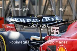 Carlos Sainz Jr (ESP) Ferrari SF-23 rear wing. 03.03.2023. Formula 1 World Championship, Rd 1, Bahrain Grand Prix, Sakhir, Bahrain, Practice Day