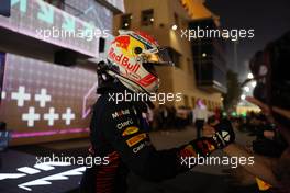 Race winner Max Verstappen (NLD) Red Bull Racing celebrates in parc ferme. 05.03.2023. Formula 1 World Championship, Rd 1, Bahrain Grand Prix, Sakhir, Bahrain, Race Day.