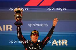 2nd place Sergio Perez (MEX) Red Bull Racing RB19. 05.03.2023. Formula 1 World Championship, Rd 1, Bahrain Grand Prix, Sakhir, Bahrain, Race Day.