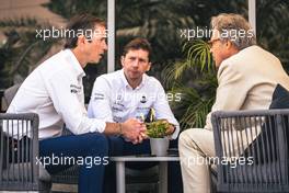 (L to R): James Matthews (GBR) Eden Rock Group CEO - Williams Racing Board Member with James Vowles (GBR) Williams Racing Team Principal and Charles Gordon-Lennox, Duke of Richmond (GBR). 04.03.2023. Formula 1 World Championship, Rd 1, Bahrain Grand Prix, Sakhir, Bahrain, Qualifying Day.