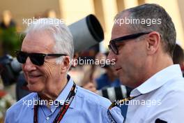 (L to R): Piero Ferrari (ITA) Ferrari Vice-President with Stefano Domenicali (ITA) Formula One President and CEO. 05.03.2023. Formula 1 World Championship, Rd 1, Bahrain Grand Prix, Sakhir, Bahrain, Race Day.