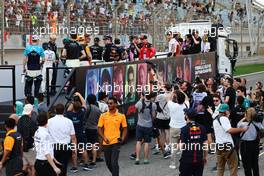 The drivers' parade. 05.03.2023. Formula 1 World Championship, Rd 1, Bahrain Grand Prix, Sakhir, Bahrain, Race Day.