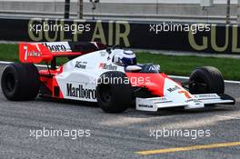 Alain Prost (FRA), drives his 1984 McLaren  05.03.2023. Formula 1 World Championship, Rd 1, Bahrain Grand Prix, Sakhir, Bahrain, Race Day.