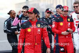Carlos Sainz Jr (ESP) Ferrari on the drivers' parade. 05.03.2023. Formula 1 World Championship, Rd 1, Bahrain Grand Prix, Sakhir, Bahrain, Race Day.