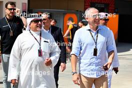 (L to R): Crown Prince Shaikh Salman bin Isa Hamad Al Khalifa (BRN) with Stefano Domenicali (ITA) Formula One President and CEO. 02.03.2023. Formula 1 World Championship, Rd 1, Bahrain Grand Prix, Sakhir, Bahrain, Preparation Day.