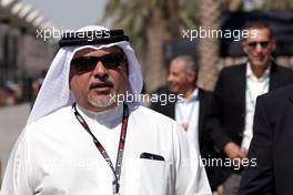 Crown Prince Shaikh Salman bin Isa Hamad Al Khalifa (BRN). 02.03.2023. Formula 1 World Championship, Rd 1, Bahrain Grand Prix, Sakhir, Bahrain, Preparation Day.