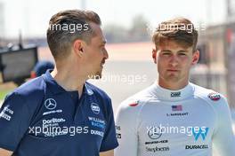 Logan Sargeant (USA) Williams Racing (Right) with Gaetan Jego, Williams Racing Race Engineer. 02.03.2023. Formula 1 World Championship, Rd 1, Bahrain Grand Prix, Sakhir, Bahrain, Preparation Day.