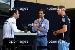 (L to R): Andrew Shovlin (GBR) Mercedes AMG F1 Trackside Engineering Director with Jerome d'Ambrosio (BEL) and Mick Schumacher (GER) Mercedes AMG F1 Reserve Driver. 02.03.2023. Formula 1 World Championship, Rd 1, Bahrain Grand Prix, Sakhir, Bahrain, Preparation Day.