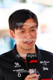 Zhou Guanyu (CHN) Alfa Romeo F1 Team. 02.03.2023. Formula 1 World Championship, Rd 1, Bahrain Grand Prix, Sakhir, Bahrain, Preparation Day.