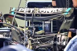 Mercedes AMG F1 W14 rear wing. 02.03.2023. Formula 1 World Championship, Rd 1, Bahrain Grand Prix, Sakhir, Bahrain, Preparation Day.