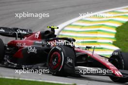 Zhou Guanyu (CHN) Alfa Romeo F1 Team C43. 03.11.2023. Formula 1 World Championship, Rd 21, Brazilian Grand Prix, Sao Paulo, Brazil, Qualifying Day.