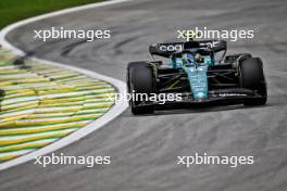 Fernando Alonso (ESP) Aston Martin F1 Team AMR23. 03.11.2023. Formula 1 World Championship, Rd 21, Brazilian Grand Prix, Sao Paulo, Brazil, Qualifying Day.