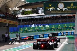 George Russell (GBR) Mercedes AMG F1 W14 leaves the pits. 04.11.2023. Formula 1 World Championship, Rd 21, Brazilian Grand Prix, Sao Paulo, Brazil, Sprint Day.