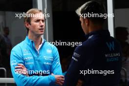 (L to R): James Matthews (GBR) Eden Rock Group CEO - Williams Racing Board Member with Alexander Albon (THA) Williams Racing. 16.06.2023. Formula 1 World Championship, Rd 9, Canadian Grand Prix, Montreal, Canada, Practice Day.