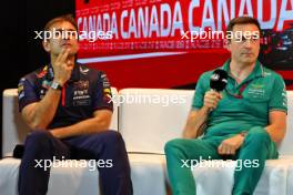 (L to R): Pierre Wache (FRA) Red Bull Racing Technical Director and Dan Fallows (GBR) Aston Martin F1 Team Technical Director in the FIA Press Conference. 16.06.2023. Formula 1 World Championship, Rd 9, Canadian Grand Prix, Montreal, Canada, Practice Day.