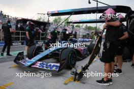 Pierre Gasly (FRA) Alpine F1 Team A523 in the pits. 16.06.2023. Formula 1 World Championship, Rd 9, Canadian Grand Prix, Montreal, Canada, Practice Day.