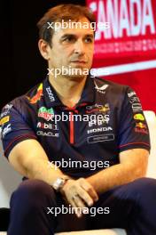 Pierre Wache (FRA) Red Bull Racing Technical Director in the FIA Press Conference. 16.06.2023. Formula 1 World Championship, Rd 9, Canadian Grand Prix, Montreal, Canada, Practice Day.
