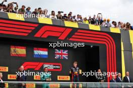 The podium (L to R):Adrian Newey (GBR) Red Bull Racing Chief Technical Officer;  Fernando Alonso (ESP) Aston Martin F1 Team, second; Max Verstappen (NLD) Red Bull Racing, race winner; Lewis Hamilton (GBR) Mercedes AMG F1, third. 18.06.2023. Formula 1 World Championship, Rd 9, Canadian Grand Prix, Montreal, Canada, Race Day.