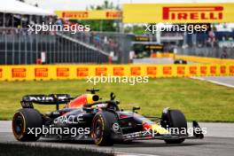 Race winner Max Verstappen (NLD) Red Bull Racing RB19 celebrates at the end of the race. 18.06.2023. Formula 1 World Championship, Rd 9, Canadian Grand Prix, Montreal, Canada, Race Day.