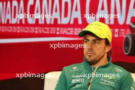 Fernando Alonso (ESP) Aston Martin F1 Team in the post race FIA Press Conference. 18.06.2023. Formula 1 World Championship, Rd 9, Canadian Grand Prix, Montreal, Canada, Race Day.