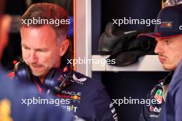 (L to R): Christian Horner (GBR) Red Bull Racing Team Principal and Max Verstappen (NLD) Red Bull Racing. 17.06.2023. Formula 1 World Championship, Rd 9, Canadian Grand Prix, Montreal, Canada, Qualifying Day.