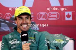 Fernando Alonso (ESP) Aston Martin F1 Team in the post qualifying FIA Press Conference. 17.06.2023. Formula 1 World Championship, Rd 9, Canadian Grand Prix, Montreal, Canada, Qualifying Day.