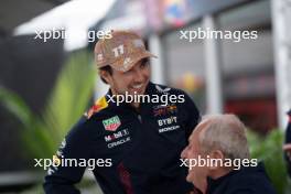 Sergio Perez (MEX) Red Bull Racing with Dr Helmut Marko (AUT) Red Bull Motorsport Consultant. 18.06.2023. Formula 1 World Championship, Rd 9, Canadian Grand Prix, Montreal, Canada, Race Day.