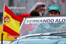 Fernando Alonso (ESP) Aston Martin F1 Team on the drivers' parade. 18.06.2023. Formula 1 World Championship, Rd 9, Canadian Grand Prix, Montreal, Canada, Race Day.