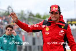 Carlos Sainz Jr (ESP) Ferrari on the drivers' parade. 18.06.2023. Formula 1 World Championship, Rd 9, Canadian Grand Prix, Montreal, Canada, Race Day.