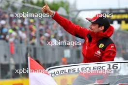 Charles Leclerc (MON) Ferrari on the drivers' parade. 18.06.2023. Formula 1 World Championship, Rd 9, Canadian Grand Prix, Montreal, Canada, Race Day.