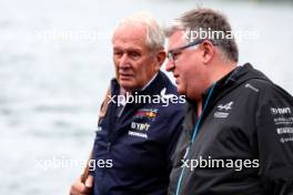 Otmar Szafnauer (USA) Alpine F1 Team, Team Principal with Dr Helmut Marko (AUT) Red Bull Motorsport Consultant. 18.06.2023. Formula 1 World Championship, Rd 9, Canadian Grand Prix, Montreal, Canada, Race Day.