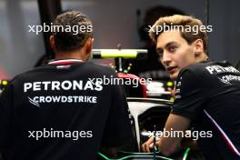 (L to R): Lewis Hamilton (GBR) Mercedes AMG F1 W14 with Esteban Ocon (FRA) Alpine F1 Team. 15.06.2023. Formula 1 World Championship, Rd 9, Canadian Grand Prix, Montreal, Canada, Preparation Day.