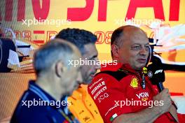 Frederic Vasseur (FRA) Ferrari Team Principal in the FIA Press Conference. 02.06.2023 Formula 1 World Championship, Rd 8, Spanish Grand Prix, Barcelona, Spain, Practice Day.
