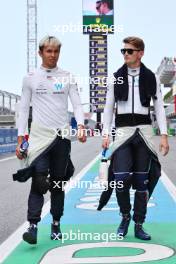 (L to R): Alexander Albon (THA) Williams Racing and Logan Sargeant (USA) Williams Racing on the grid. 04.06.2023. Formula 1 World Championship, Rd 8, Spanish Grand Prix, Barcelona, Spain, Race Day.