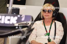 Marianne Valimaa (FIN) mother of Valtteri Bottas (FIN) Alfa Romeo F1 Team. 04.06.2023. Formula 1 World Championship, Rd 8, Spanish Grand Prix, Barcelona, Spain, Race Day.